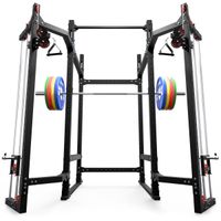 Klatka wolnostojąca FULL POWER RACK SEMI-PRO wielofunkcyjna do ćwiczeń Z BRAMĄ KSG033