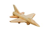 Samolot z drewna F-16, dł. 16 cm