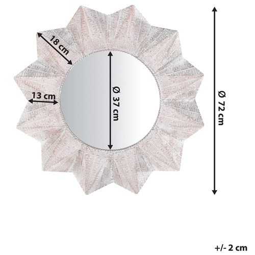 Lustro Ścienne Ø72 Cm Złote Avadi na Arena.pl