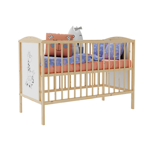 Łóżeczko b/sz BAJKA sosna 120x60 na Arena.pl