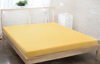 Prześcieradło frotte z gumką 140x200 żółty GRUBE