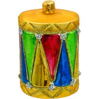 Bombka choinkowa szklana: Bębenek kolorowy