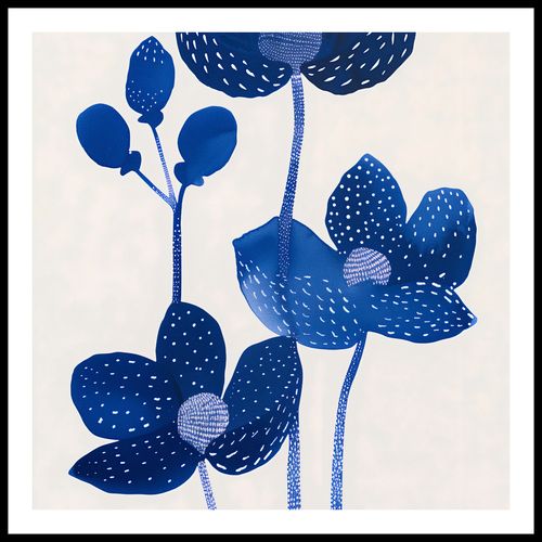 Plakat 60x60cm Nocne Kwiaty na Arena.pl