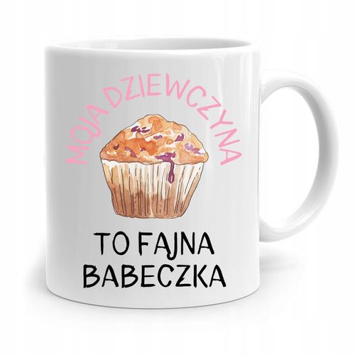 Kubek Prezent Dla Dziewczyny Fajna Babeczka Z Nadrukiem Ze Zdjęciem na Arena.pl