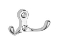 wieszak odlewany w kolorze chrom 2 mały - v-wzc0k2401m
