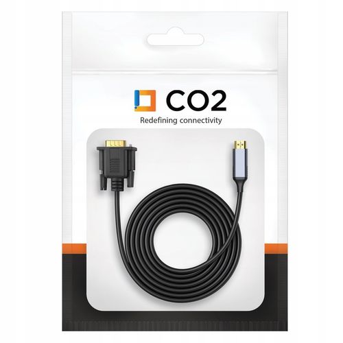 CO2 KABEL HDMI - VGA ADAPTER PRZEJŚCIÓWKA KONWERTER FULL HD 1080P 60HZ 2M na Arena.pl