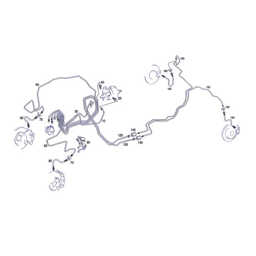 Mercedes Slk R171 Zestaw Przewodów Hamulcowych Stalowych W Otulinie na Arena.pl