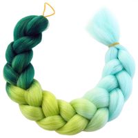 syntetyczne włosy kolorowe 120 cm gęste ombre wls40