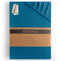 Prześcieradło z Gumką Bawełna 120x200 +30cm Szafirowe DecoKing