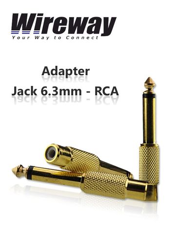 Przejściówka Jack 6.3mm - RCA Wireway na Arena.pl
