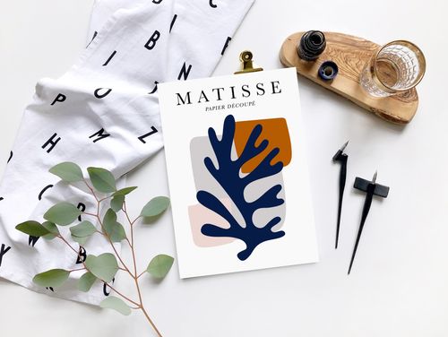 Plakat cyfrowy do wydruku liść Matisse na Arena.pl