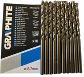 Graphitte Wiertło do metalu kobaltowe 4,1 mm 10szt