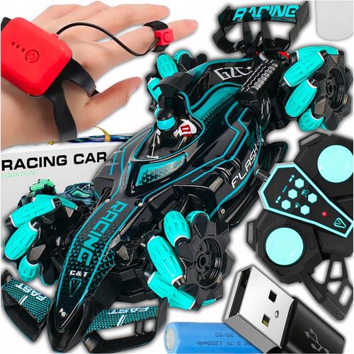 ZDALNIE STEROWANY DUŻY SAMOCHÓD DRIFT CAR AUTO STEROWANE GESTAMI RĘKI PILOT na Arena.pl