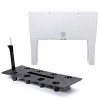 Donica skrzynia nogi system nawadniający 25x60x46 cm biały