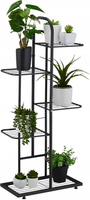 KWIETNIK NA ROŚLINY STOJAK METALOWY 5 PÓŁEK POZIOMÓW 96 x 45 x 22 cm