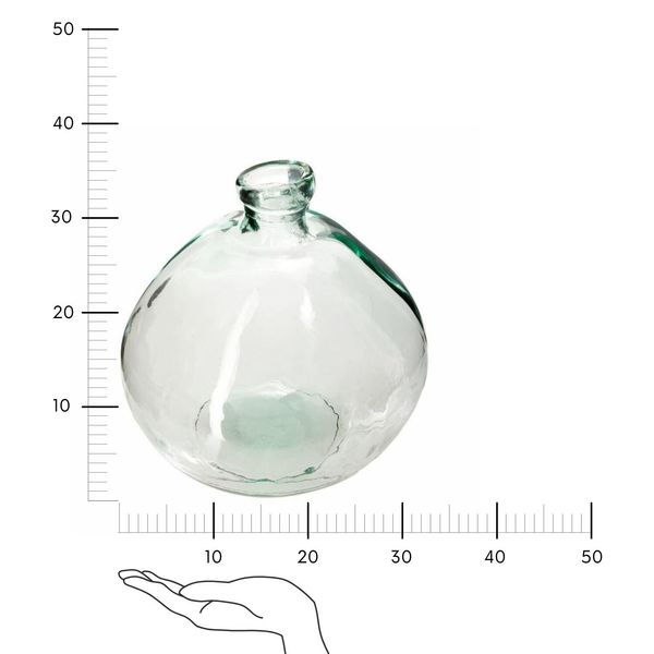 Wazon Dame Jeanne szklany 33cm zdjęcie 5