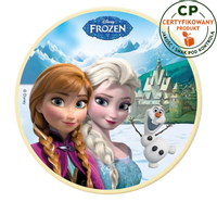 Opłatek na tort Frozen - Kraina Lodu