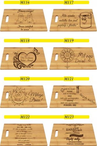 DESKA DO KROJENIA Z grawerem PREZENT master chef na Arena.pl