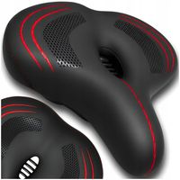 WYGODNE SIODEŁKO ROWEROWE MIĘKKIE SZEROKIE MIEJSKIE SIODŁO NA ROWER 320 mm