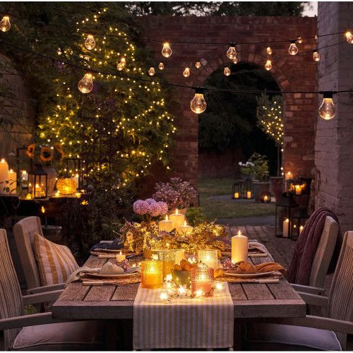 GIRLANDA OGRODOWA LAMPKI LED 10M E27 zdjęcie 3