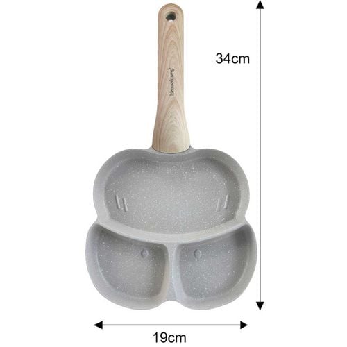 patelnia marmurkowa do jajek placków 3 sekcje klausberg kb-7824 na Arena.pl