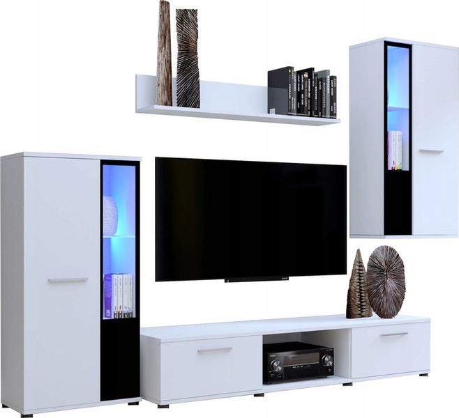 Meblościanka CUBE biały mat meble pokojowe zdjęcie 11