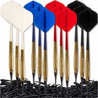 ZESTAW 12 LOTEK RZUTEK DO DARTA STANDARD 100 GROTÓW 4 KOLORY