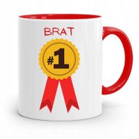 Kubek Czerwony Prezent Dla Brata Brat Numer Jeden Z Nadrukiem Ze Zdjęciem