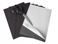 Arkusz A4 folia magnetyczna 0,7 mm magnes z klejem -10szt