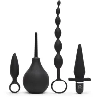 fifty shades of grey pleasure overload starter kit 4-elementowy, czarny