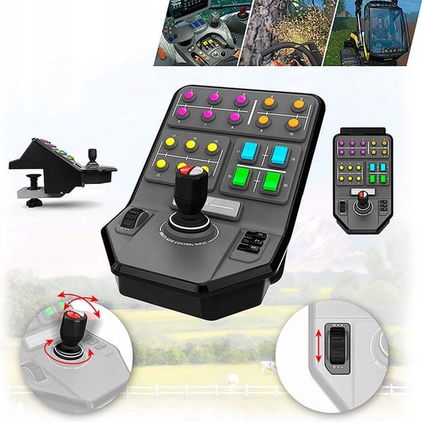 Logitech Gaming Saitek Farm Farming Sim Heavy Equipment Side Panel Joystick zdjęcie 4
