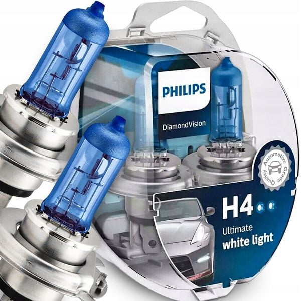 ŻARÓWKI PHILIPS H4 DIAMOND VISION 5000K zdjęcie 1