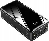 Powerbank 50000mAh Super wydajny LUSTRZANY EKRAN z wyświetlaczem LED