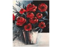 40X50CM RÓŻE WAZONIE OBRAZ