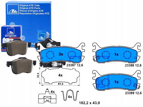 KLOCKI HAM TYL MAZDA MX5 00-05 ATE na Arena.pl