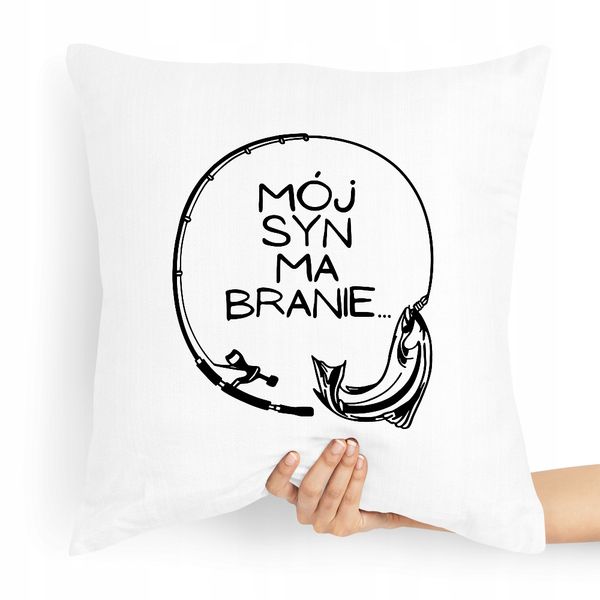 Poduszka Prezent Dla Syna Mój Syn Ma Branie Z Nadrukiem Ze Zdjęciem zdjęcie 1