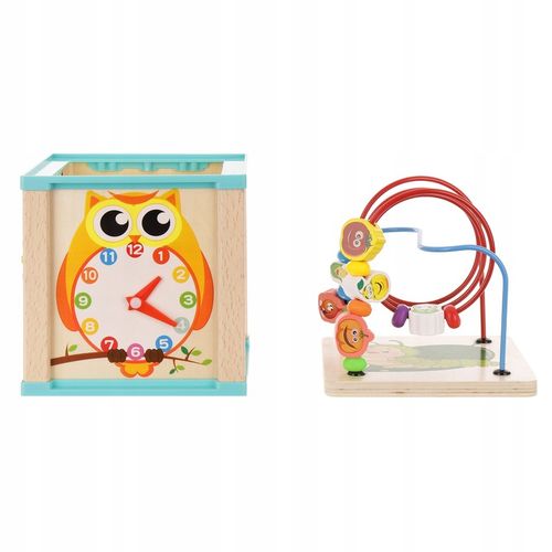 KOSTKA EDUKACYJNA MONTESSORI DREWNIANA PRZEPLATANKA LABIRYNT na Arena.pl