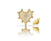 pin białe serce z kolekcji bella (cp23/zwe/106/1au)