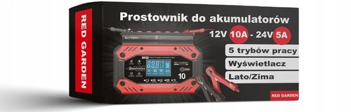 Prostownik SAMOCHODOWY AUTOMATYCZNY Z FUNKCJĄ NAPRAWY AKUMULATORÓW 12V 24V na Arena.pl