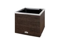 Donica ratanowa z nawodnieniem i dociepleniem 50 x 50 x 43 cm RD02 brąz