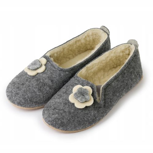 Bambosze damskie kapcie góralskie ciepłe wełniane na Arena.pl