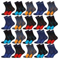20-PAR Skarpety Męskie Bawełniane SPORTOWE Kolorowe Skarpetki JAKOŚĆ