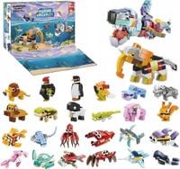 Kalendarz Adwentowy Dla Dzieci Klocki Konstrukcyjne Zwierzęta Na Prezent