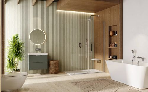 Ortigo profil poszerzający kabiny, 10mm,  chrom na Arena.pl