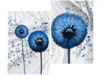 80CM 70CM 2 ELEME OBRAZ RAMA NIEBIESKIE DMUCHAWCE 3 DRUK ŚCIENNY PŁÓTNO