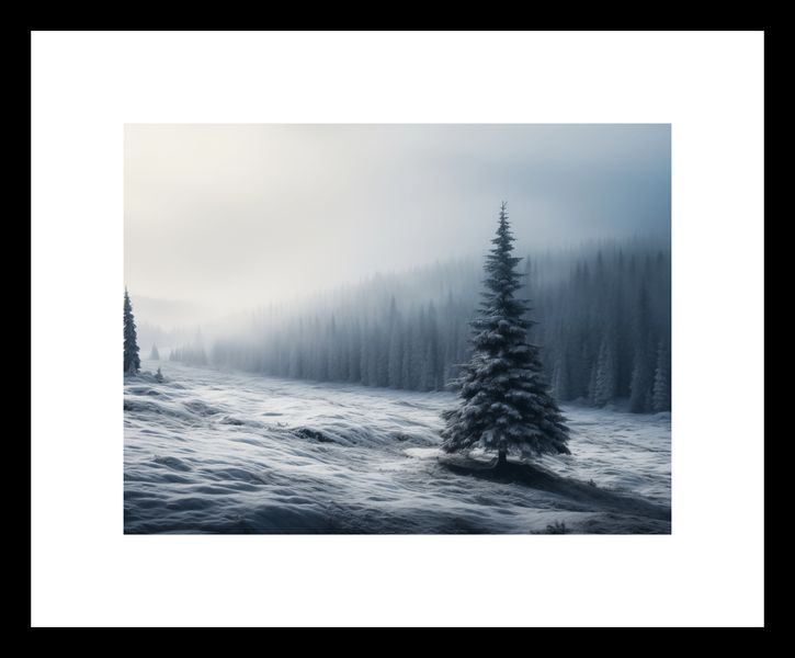 Plakat 20x15cm Samotna Choinka zdjęcie 3