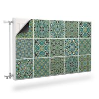 Mata MAGNETYCZNA Na Kaloryfer Zielona Mozaika Marokańska 100cm x 60cm