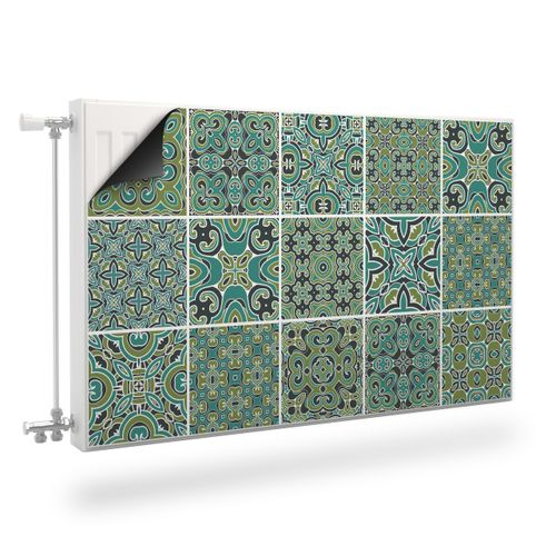 Mata MAGNETYCZNA Na Kaloryfer Zielona Mozaika Marokańska 100cm x 60cm na Arena.pl