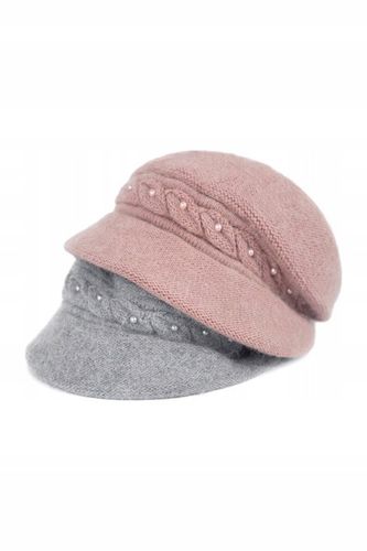 Czapka Pearl Chic - czarny | damska, ciepła, angora na Arena.pl