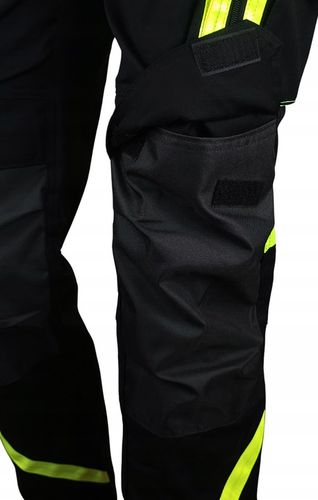 Spodnie ROBOCZE męskie BHP mocne ELASTYCZNE stretch spandex ODBLASKOWE NEON na Arena.pl
